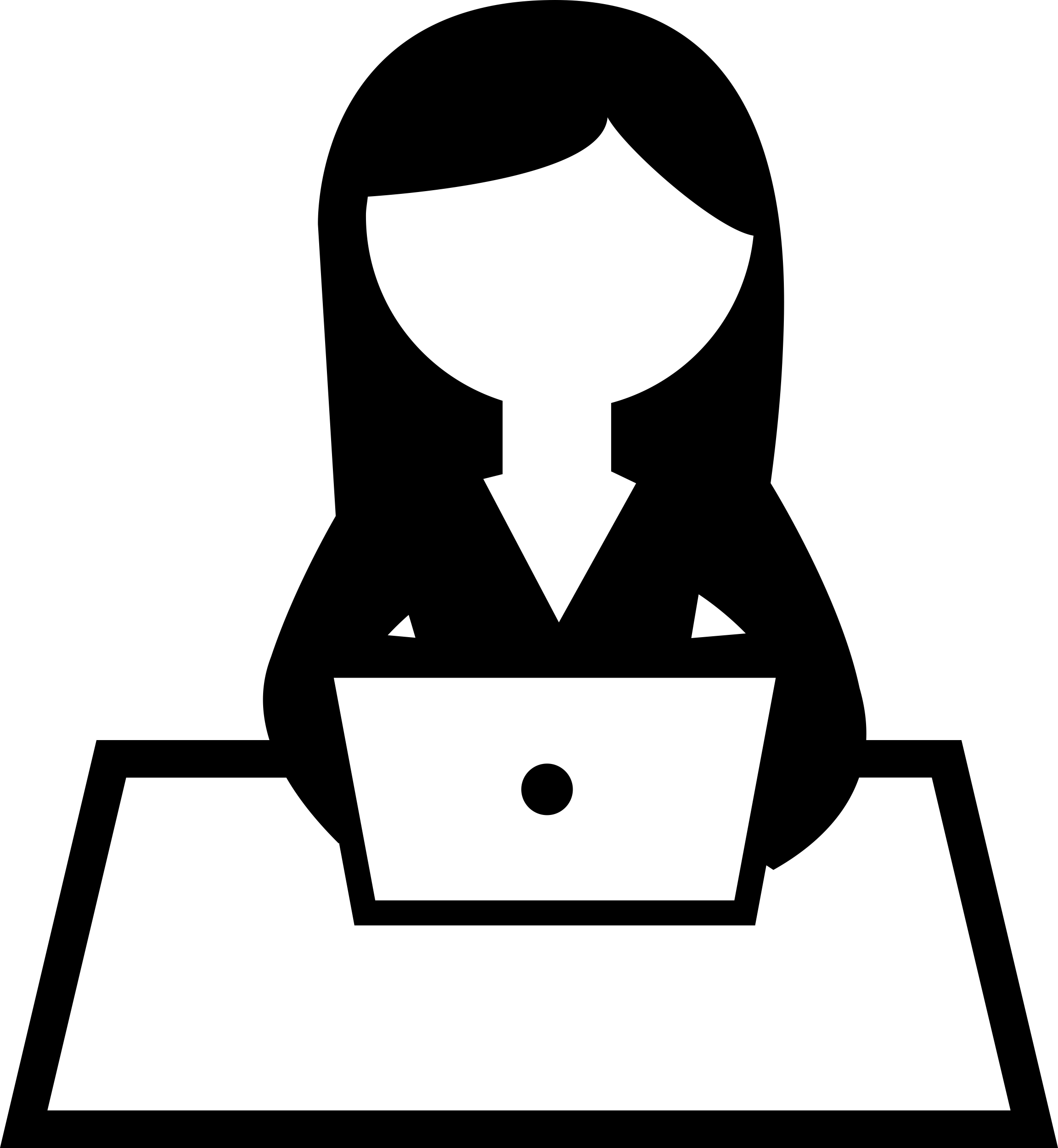 Girl Working On Computer Tracing Svg Vector Free Vectors